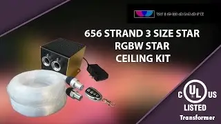 656 Strand RGB+W 3 Size Star Ceiling Kit with UL Listed Power Supply