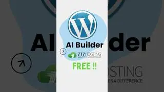 Free Website with Ai 🔥 AI Builder #shorts #wordpress