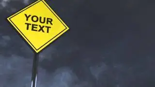 After Effects Project Files - Warning Road Sign - Car Accident Concept - VideoHive 9524283