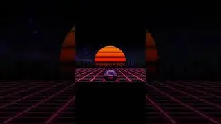 80s Synthwave music style