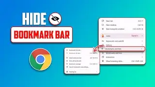 How to Hide Bookmark Bar on Google Chrome on PC | Turn Off Bookmark Bar in Chrome Browser