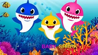 Baby Shark - Bayi Hiu Super Remix con letra y voz  Canciones infantiles y rimas infantiles Lagu Anak