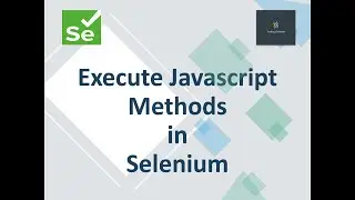 Execute Javascript Methods in Selenium
