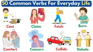 50 Common Verbs In English For Everyday Life | 50 Common Words In English