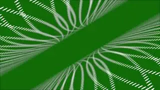 Light waves green screen 4K