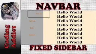 Navbar - Fixed Sidebar