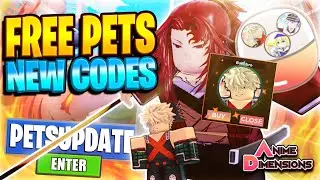 [Free Pet Codes] ROBLOX ANIME DIMENSIONS JUST ADDED A PETS UPDATE!