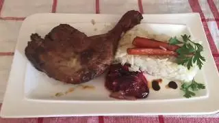 How tasty to cook a duck with plums on a French recipe