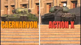 ЧТО ЛУЧШЕ CAERNARVON или ACTION X Wot BLITZ