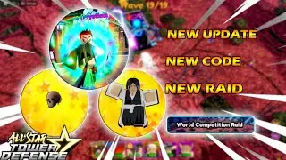 (NEW UPDATE) New Code + Beating World Competition Raid  | SoloGamePlay | All Star Tower Defense