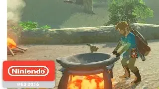 The Legend of Zelda: Breath of the Wild - Hunting and Gathering Gameplay - Nintendo E3 2016