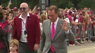 [LIVE NOW] NICK SABAN WALKS TO FIELD FOR SABAN FIELD CEREMONY | ABC 33/40 SPORTS