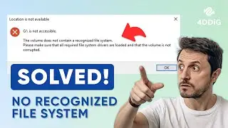 ✅ Fix The Volume Does Not Contain A Recognized File System in Windows 11/10/8/7