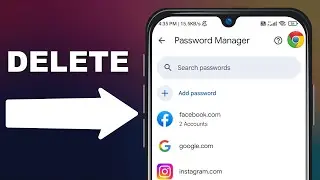 How to delete saved passwords from Google Chrome App