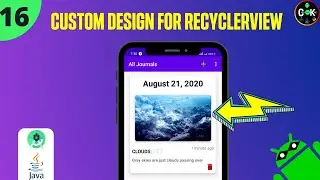 Custom Design For RecyclerView in Android-2020-#16