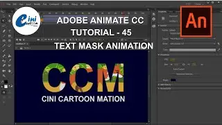 Text Mask Animation ANIMATE CC TUTORIAL - 45