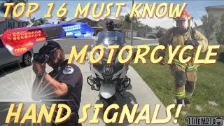 TOP 16 MUST KNOW MOTORCYCLE HAND SIGNALS!