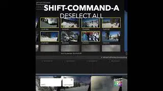 Final Cut Pro Shortcut | Shift-Command-A | Deselect All