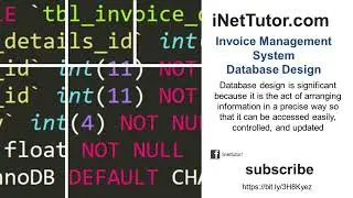 Invoice Management System Database Design