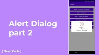 Alert Dialog part 2 (Java)