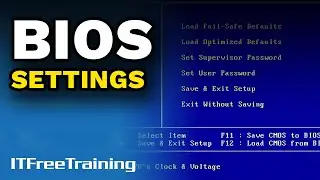 BIOS Settings - CompTIA A+ 220-1101 – 3.4