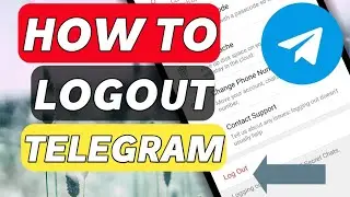 How to log out telegram app (2021)