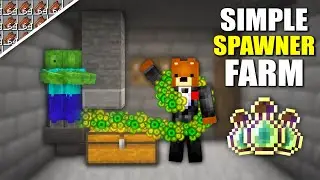 Minecraft Easy Zombie & Skeleton Mob Spawner XP Farm | Tutorial 1.19