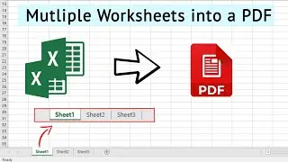 How to convert multiple worksheets into single PDF | workbook into pdf ⏩