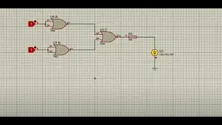 NOR gate Using Proteus