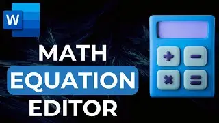 How to Enable EQUATION EDITOR in Word | Type Math Equations in MS Word