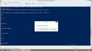 #28 : Display Messagebox with PowerShell