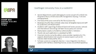 How to implement Gold Open Access at a research institution