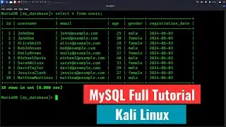 Learn MySQL Basics In Just 8 Minutes | Kali Linux