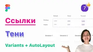 7. Ссылки и тени в Figma (Фигма). Разработка StyleGuide/UI-Kit для веб-дизайна.