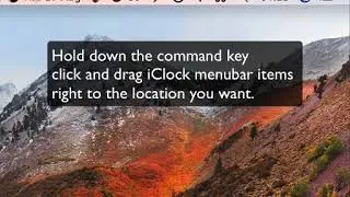 iClock App For Mac How To Move Time And Date In The Menubar