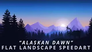 Alaskan Dawn Wallpaper | Photoshop Speed Art