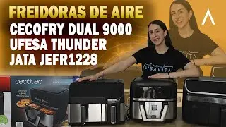 ✅Comparativa freidoras de aire ▶ Cecofry Dual 9000 vs Ufesa Thunder vs Jata JEFR1228