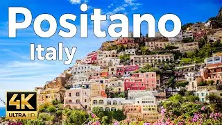 Positano, Italy Walking Tour (4k Ultra HD 60fps) - With Captions