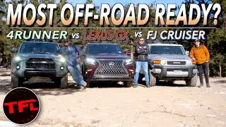 Toyota's BEST Off-Road SUV Is... Toyota 4Runner TRD Pro vs. FJ Cruiser vs. Lexus GX Shootout!