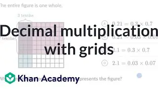 Decimal multiplication with grids | Multiply Decimals | 5th grade | Khan Academy