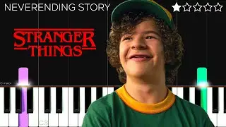 NeverEnding Story - Stranger Things | EASY Piano Tutorial