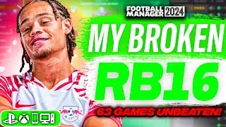 GAME-BREAKING "RB16" FM24 Tactic! (63 GAMES UNBEATEN!) | Best FM24 Tactics!