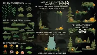 Wilderness Survival Stream Overlay Pack | 240+ Animated Twitch Assets for VTubers & OBS