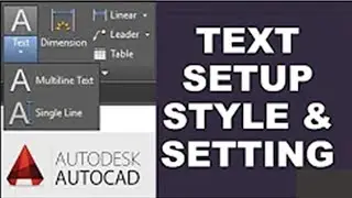 How To  Insert TEXT in Autocad fast. text tool