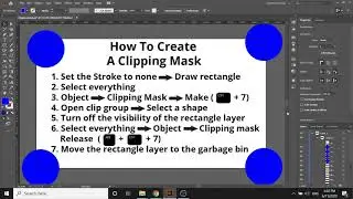 How To Create A Clipping Mask In Adobe Illustrator 2020 | T&T Quick Tutorials