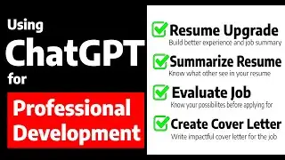 How ChatGPT can improve your career & professional prospects and land a new job?