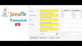 #09 JavaFx and SQL Server Tutorials | Add Products Stock (2)