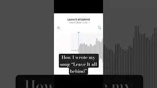 How I wrote my song “Leave it all behind” #indiesongwriter #indiepop #independentsinger