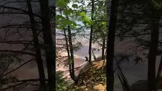 A Little Beach On Lake Superior.