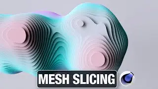 Abstract Mesh Slice with Cinema 4D